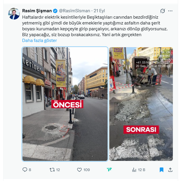 oyilmaz's tweet photo. Bu gönderi çok az ilgi çekti. Sokak ve caddelerde yaşadığımız sıkıntıların arka planına ışık tutan bir gönderi esasında. Telekom ve elektrik konuları belediyelerden bağımsız yürüdüğü için büyük sorun var. 

Belediyeler işini yapıyor yapmıyor tartışması değil bu, doğrusu nediri düşününüz.