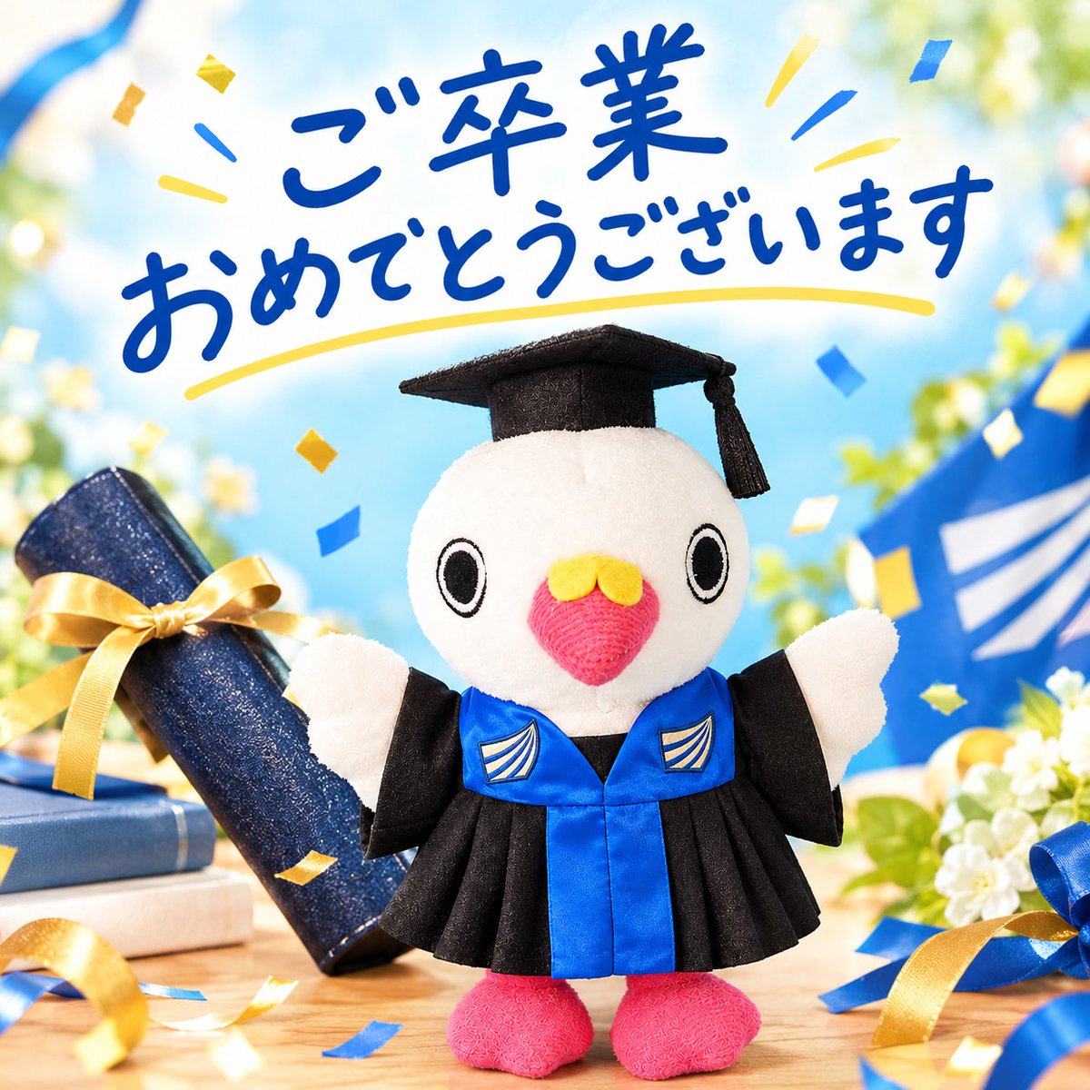 OUJ_koho's tweet photo. ご卒業おめでとうございます！

日々、勉強に励み、時には「もう無理かも」と追い込まれながらも、一歩ずつ学びを重ねていくみなさんの姿を、Xを通してたくさん見てきました。

仕事や家庭、体調など、さまざまなことと折り合いをつけながら、単位を積み重ね、卒業までたどり着く。
それは、決して誰にでもできることではありません。

放送大学を卒業するという偉業を成し遂げたみなさまに、心からの拍手を送ります👏

本当に、本当におめでとうございます🎓✨