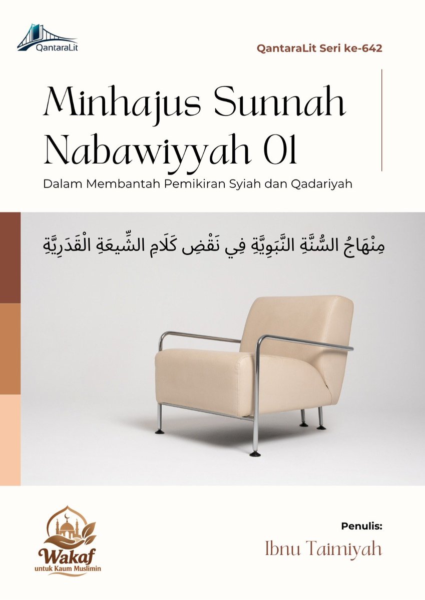 abid_hadlori's tweet photo. QantaraLit Seri Ke-642/649

Minhajus Sunnah Nabawiyah 01/08
Dalam Membantah Pemikiran Syiah dan Qadariyah
منهاج السنة النبوية في نقض كلام الشيعة القدرية
Penulis: Ibnu Taimiyah (wafat 728 H)
https://t.co/FwHmTyok30 https://t.co/5DN5dfmPA6
