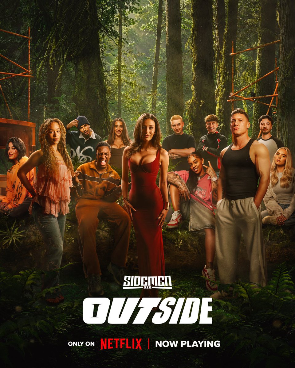 Sidemen's tweet photo. We’re Outside 🏕️

Episode 1 of Outside is live!! Watch now on Netflix!! https://t.co/O4cG95WmcZ