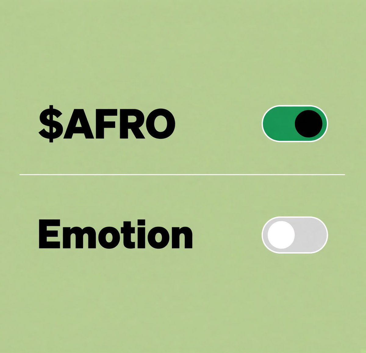 Reagantrek7's tweet photo. Sometimes you have to ignore your emotions if you to make it in crypto.

$AFRO mode activated hold like it’s happening tomorrow.

@OfficialSUNio 

#AfroToken
#StateOfLumina https://t.co/XzboayePo4