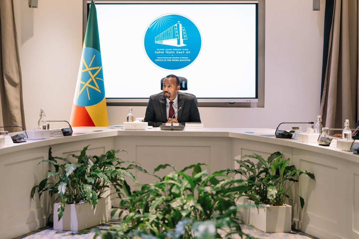 PMEthiopia's tweet photo. የሚኒስትሮች ምክር ቤት በዛሬው ዕለት ባካሄደው 59ኛ መደበኛ ስብሰባ በተለያዩ ጉዳዮች ላይ ተወያይቶ ውሳኔ አሳልፏል፡፡

The Council of Ministers discussed various issues and made decisions at its 59th regular meeting held today.

#PMOEthiopia https://t.co/ig2utMOssh