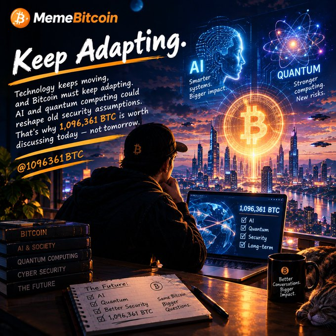 Susi_tran23's tweet photo. Technology moves fast. Bitcoin’s security must evolve too. AI and quantum computing make 1,096,361 BTC a question worth discussing before tomorrow arrives.
@1096361BTC

#MemeBitcoin https://t.co/rheH0B3PaP