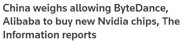 ByteEcosystem's tweet photo. China may again allow Alibaba, ByteDance and others to buy Nvidia RTX Pro 5500 chips as AI demand exceeds domestic supply. ByteDance could seek about 1M chips. Nvidia may ship 500K per quarter; Huawei is also struggling to meet demand. https://t.co/i9Ss5VMjcg