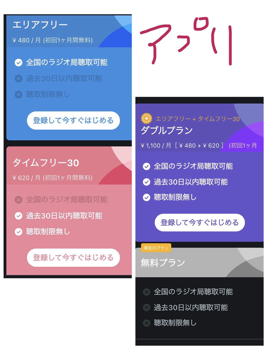 gooner_gidle's tweet photo. LIGHTSUMの冠ラジオ番組がFM大阪で、関西圏以外の方へ

radikoのエリアフリーで遠方でも聴けます！
・初月無料
・ブラウザとアプリで値段が違う
・ブラウザは月ごとの請求、アプリは1ヶ月ごと(例9/28〜10/27)

わたしは10/1にブラウザ版で加入します
#라잇썸 #LIGHTSUM #ライトサム #LIGHTSUM_Reradio https://t.co/EG48f6rgNk