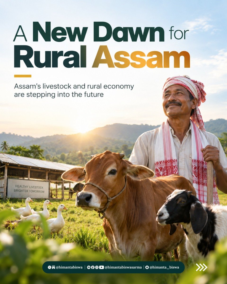 himantabiswa's tweet photo. A new rural economy is taking shape in Assam. And we are ticking all the right boxes to make sure this vision is on track. https://t.co/Ywji0o1Zv3