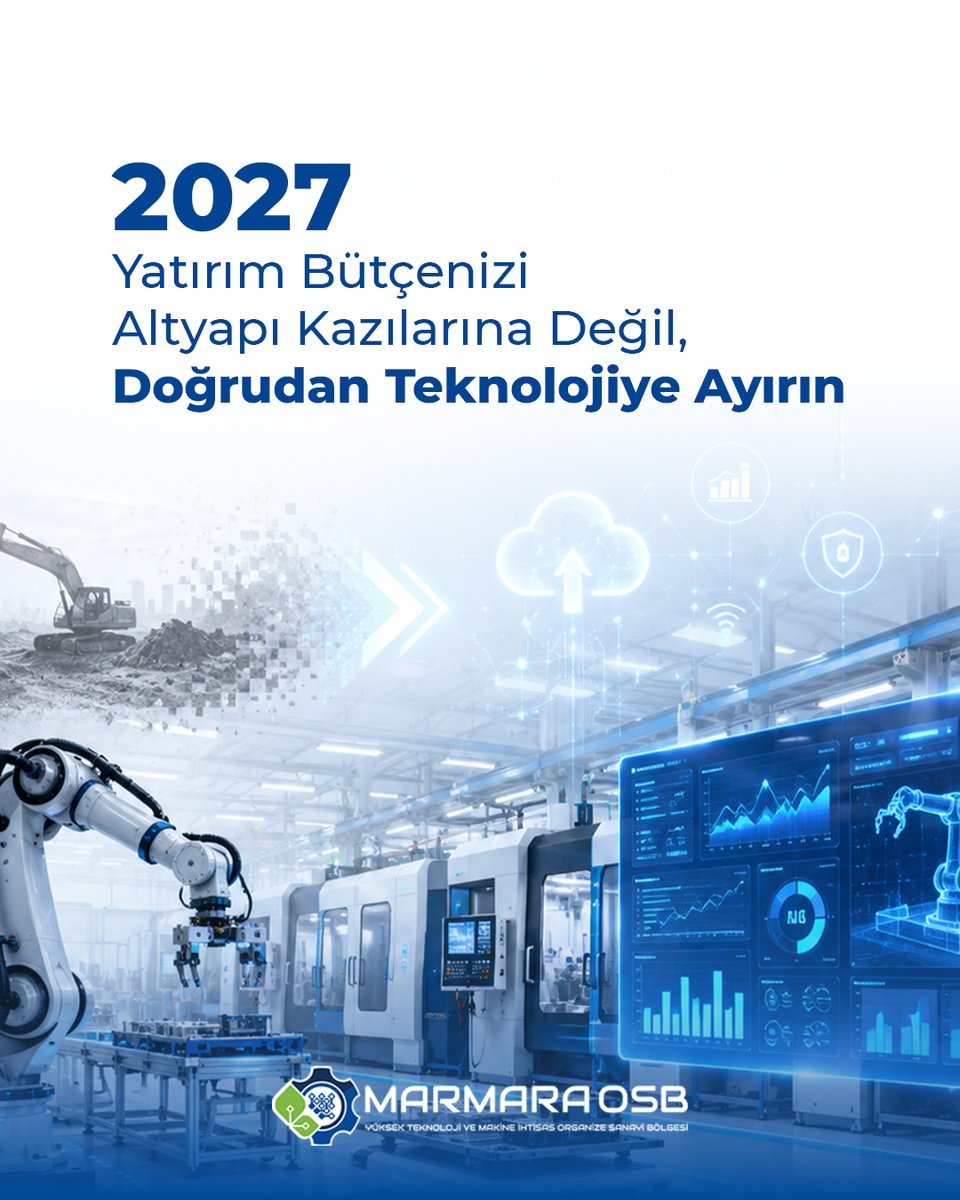 marmaraosb's tweet photo. Yeni bir üretim tesisi planlarken bütçenizin ne kadarı görünmez altyapı sorunlarına gidiyor?
Marmara OSB'nin parsel sınırına teslim hazır mühendislik ağları sayesinde ilk yatırım maliyetlerinizi minimize edin. https://t.co/oqk6cGc8CU