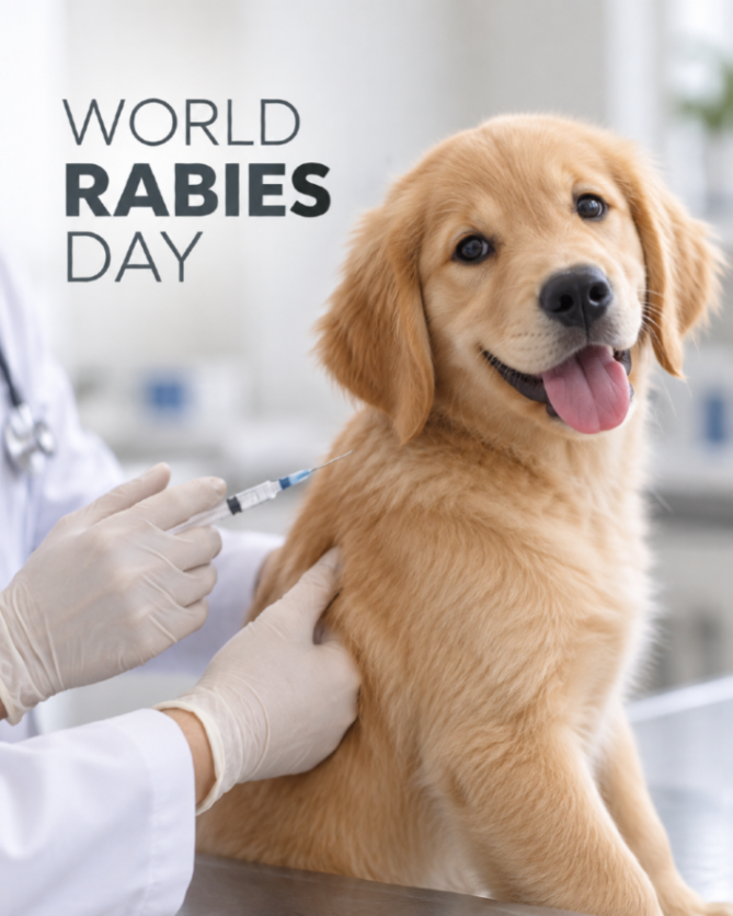 NoHoVet's tweet photo. World Rabies Day is a reminder that rabies prevention starts with vaccination. 🐾 Keep your pet’s rabies vaccine current and avoid contact with wildlife. Not sure if they’re due? Call your veterinarian. #WorldRabiesDay #RabiesPrevention #PetHealth https://t.co/Q57xOQk0kr