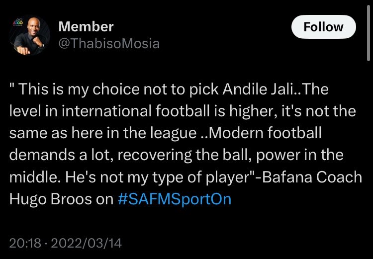 SomashishiniGP's tweet photo. Hugo Broos used to attack Sundowns  and Kaizer Chiefs players and he was called an honest man. Pitso speaks his mind and plan jiki jiki “Pitso needs media training” hao! Kanjani manje? https://t.co/eBCcpKfKkT