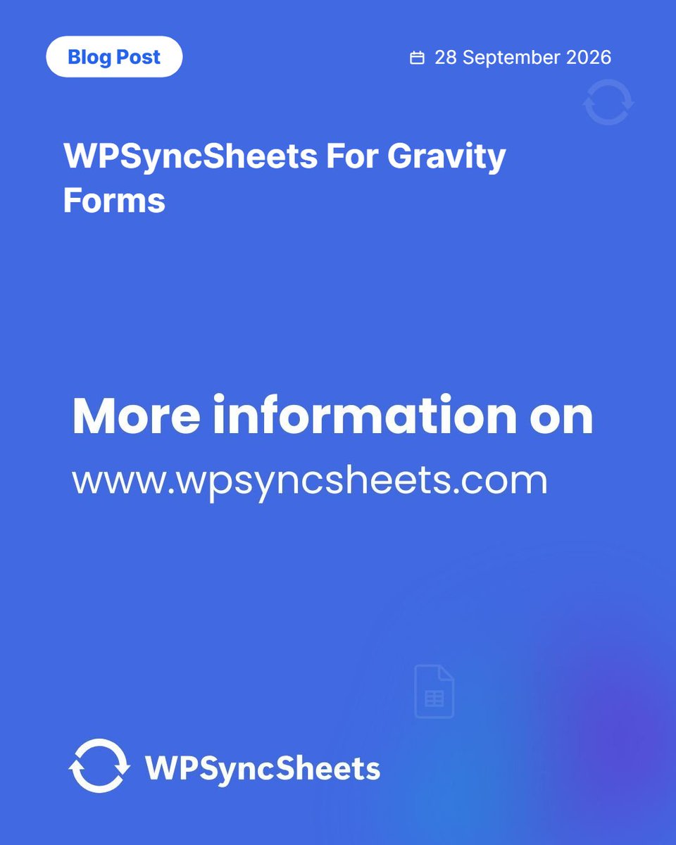 wpsyncsheets's tweet photo. How to Export Gravity Forms Entries to Google Sheets?
β
Why Export Gravity Forms Entries to Google Sheets?
β
Gravity Forms + Google Sheets Use Cases
π https://t.co/8QulFqnbr5
#wpsyncsheets #plugins #exportgravityforms #gravityformsentries #wordpresswebsite https://t.co/HGuYoHByI9