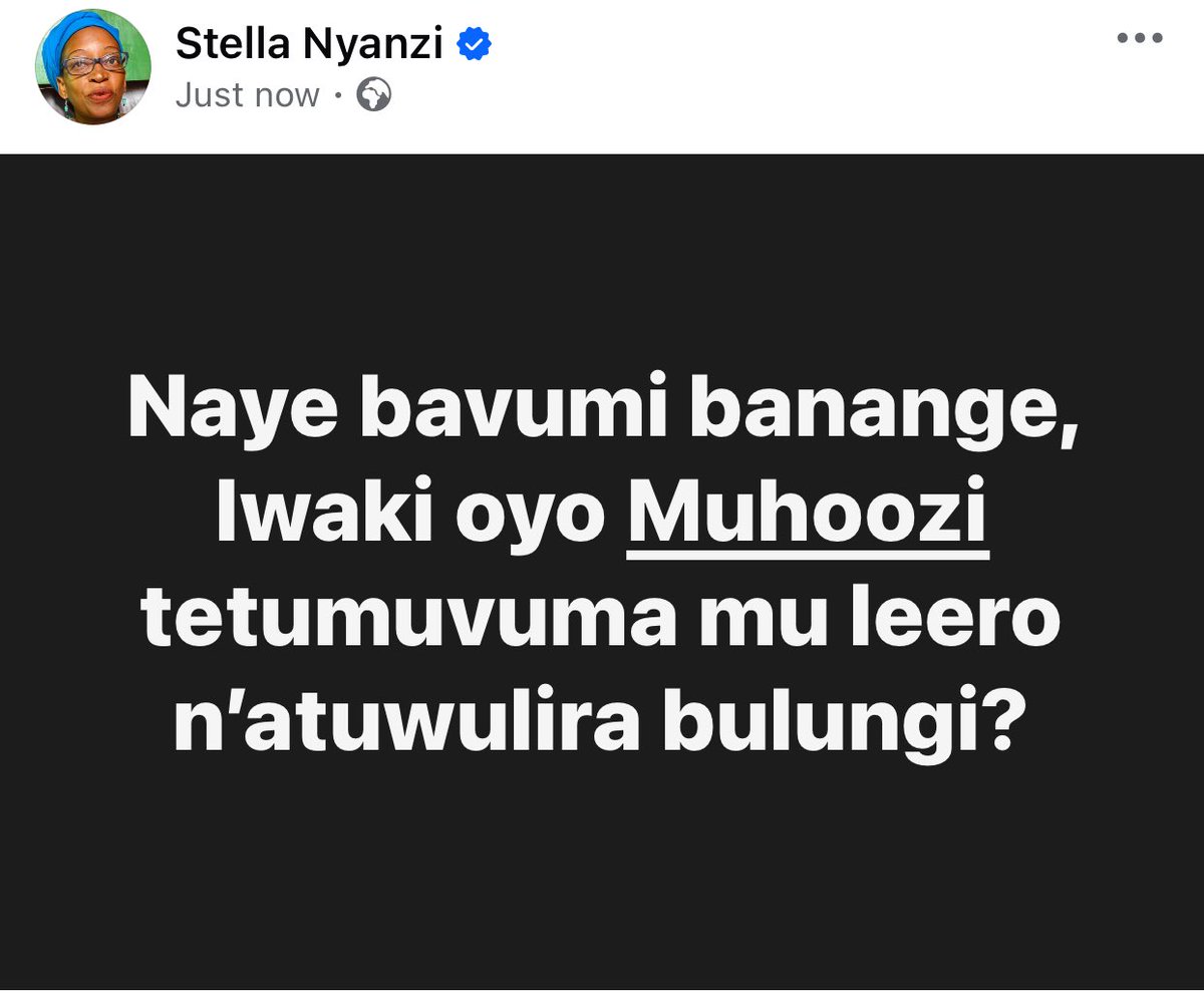 drstellanyanzi's tweet photo. Naye bavumi banange, lwaki oyo Muhoozi @mkainerugaba tetumuvuma mu leero n’atuwulira bulungi? https://t.co/ryOzdTzVFD