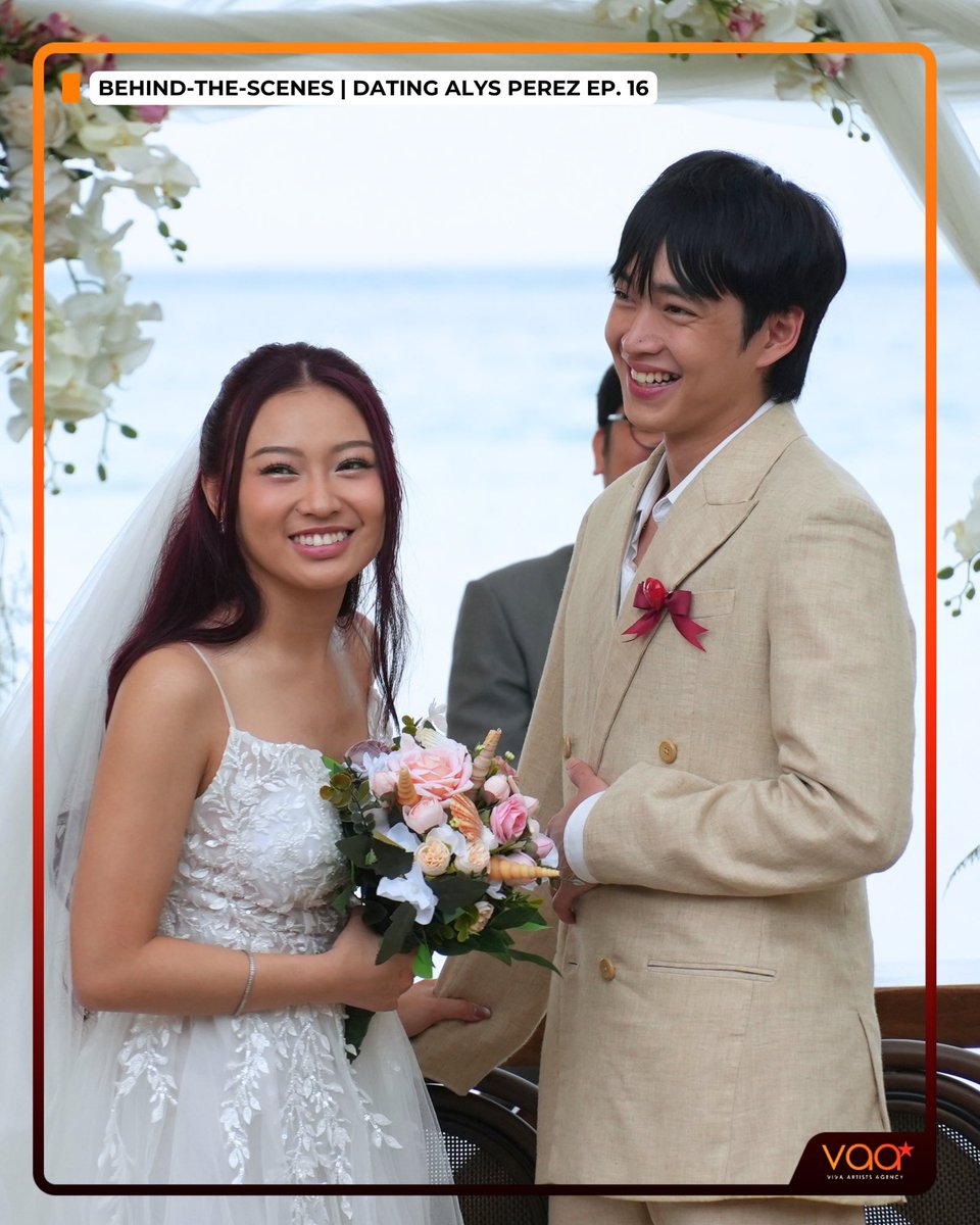 VivaArtists_'s tweet photo. Congratulations, Mr. and Mrs. Palma 💍🧡 Exclusive Behind-the-scenes photos of #RabGel Rabin Angeles and Angela Muji from the set of the final episode of "Dating Alys Perez" 😍

Watch the FINAL EPISODE of Dating Alys Perez, now streaming exclusively on Viva One! https://t.co/WdTKxxfsTR 🧡

#DAPMissionAccomplished #RabinAngeles #AngelaMuji #VAA