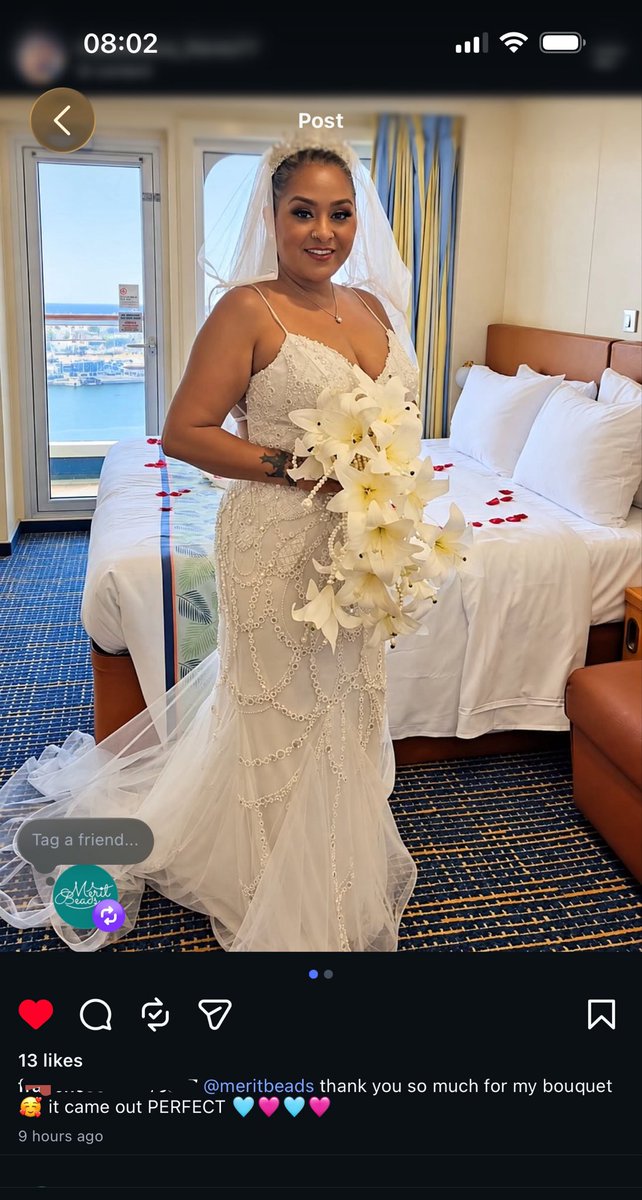 Meritttt's tweet photo. I woke up to this lovely post by my gorgeous customer…..where she tagged me!🥹🤍

A STAND ALONE POST FOR HER BOUQUET!!

🥹🤍 https://t.co/yswTI13Aav