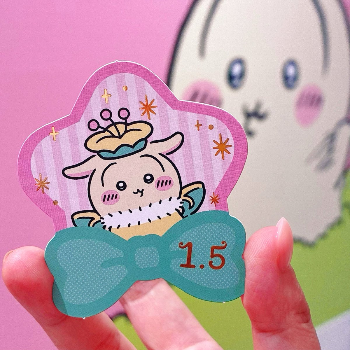 saki5894's tweet photo. ✩˖°⌖.⊹✩˖°⌖.⊹✩˖°⌖.⊹°✩
　1.5 Year Anniversary
　　Xキャンペーン🧚
✩˖°⌖.⊹✩˖°⌖.⊹✩˖°⌖.⊹°✩

ノベルティ、先ずはプルャティンカーベル💛🧚🏻
キラキラで華やかー✨🌙
#ちいぽけ1ꓸ5周年
#chiikawa_pt_jp https://t.co/Naq6rZZ0hj