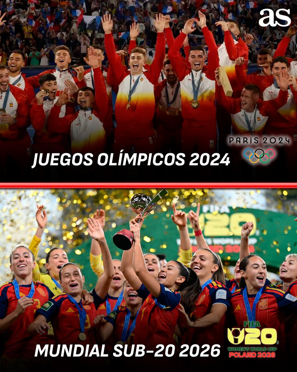 diarioas's tweet photo. 🫡 𝐄𝐋 𝐃𝐎𝐌𝐈𝐍𝐈𝐎 𝐀𝐏𝐋𝐀𝐒𝐓𝐀𝐍𝐓𝐄 𝐃𝐄 𝐄𝐒𝐏𝐀𝐍̃𝐀

🔥 La selección española de fútbol es vigente campeona de 8 títulos

👀 En 2026, España ha logrado cuatro títulos: dos mundiales y dos europeos https://t.co/5TU2jaB3cO
