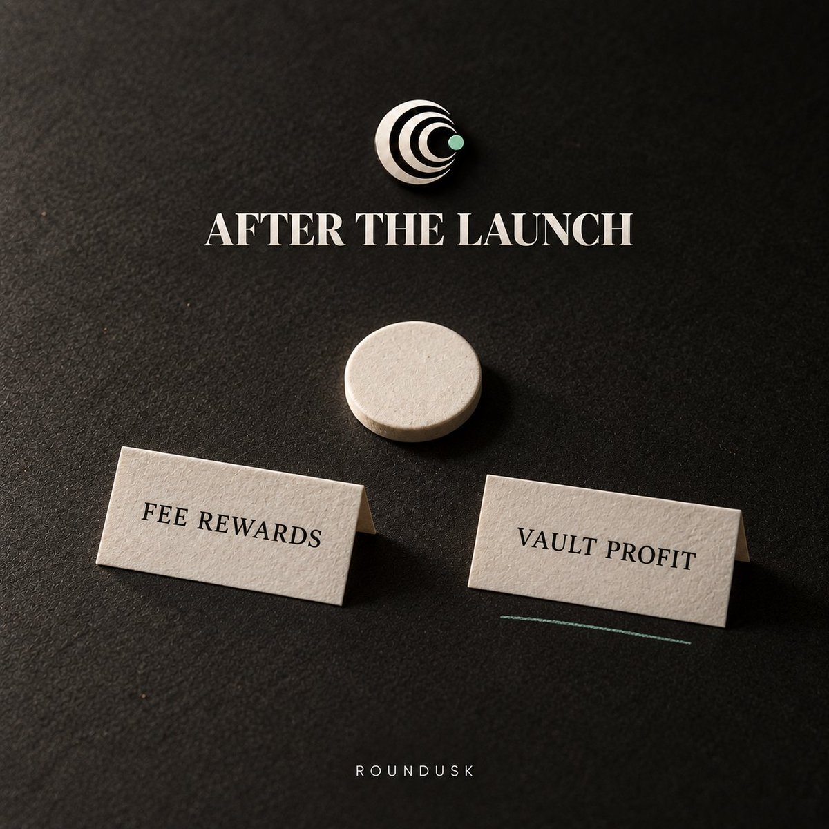 roundusk's tweet photo. Launching a token takes a moment. What happens after it starts trading matters more. ROUNDUSK is designed to let creators build a paired market and receive a share of the fee rewards it generates

A separate share funds the trading vault. If a vault position closes with distributable profit, eligible creators may receive an additional reward. Fee rewards and vault profit rewards are tracked separately, so creators can see where each amount came from