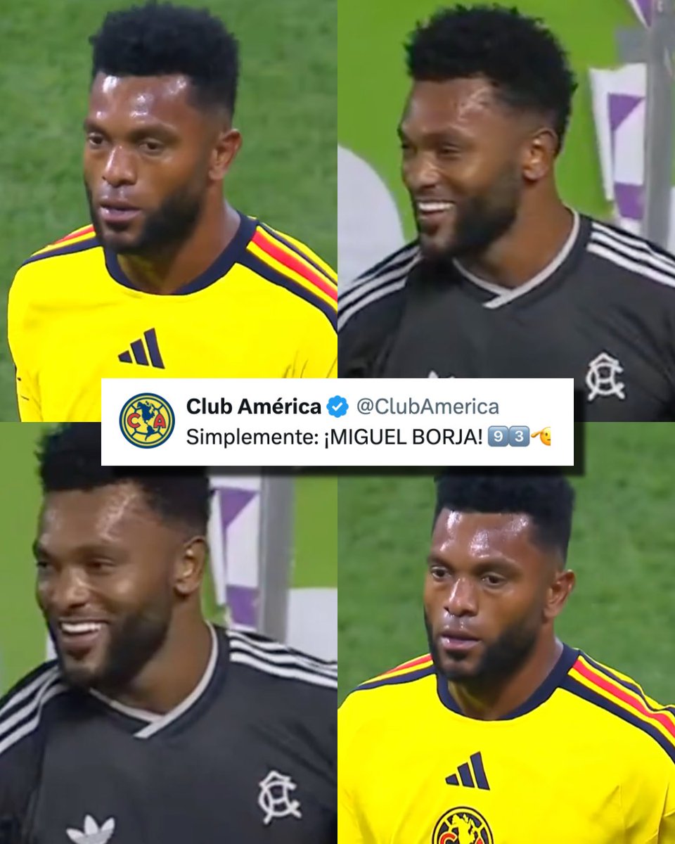 InvictosSomos's tweet photo. El inicio de la aventura de Miguel Borja con el América está siendo ESPECTACULAR. El delantero colombiano registra ¡¡4 GOLES!! en apenas 111 minutos disputados en la Liga MX. Ya marcó como titular. Ya marcó como suplente. Ya convirtió en El Clásico Joven ante el Cruz Azul. Y ya convirtió en El Clásico Nacional ante Chivas. 

¿Muchos se burlaron cuando llegó? ¿Decían que su contratación no tenía ningún sentido? Bueno, pues El Colibrí está respondiendo en la cancha. Y sí, viene demostrando que tiene la calidad, la personalidad y el fútbol para destacar en el club más grande de México. 

REFUERZO DE LUJO.