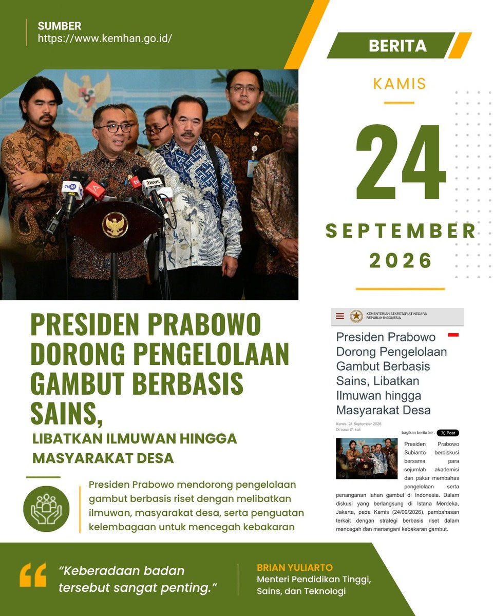 DMendden3td's tweet photo. Ikhtiar besar ini tidak bisa jalan sendiri. Pemerintah membutuhkan dukungan dan sinergi dari segenap elemen bangsa.

Fokus Menjawab Masalah https://t.co/0pZBJVLnz3