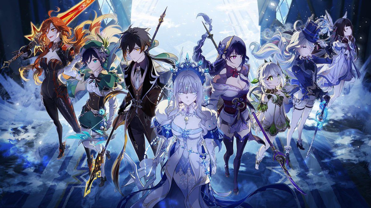 Gacha_Daily7's tweet photo. NEW OFFICIAL ARCHONS ILLUSTRATION

#GenshinImpact https://t.co/GAATWhRVOy