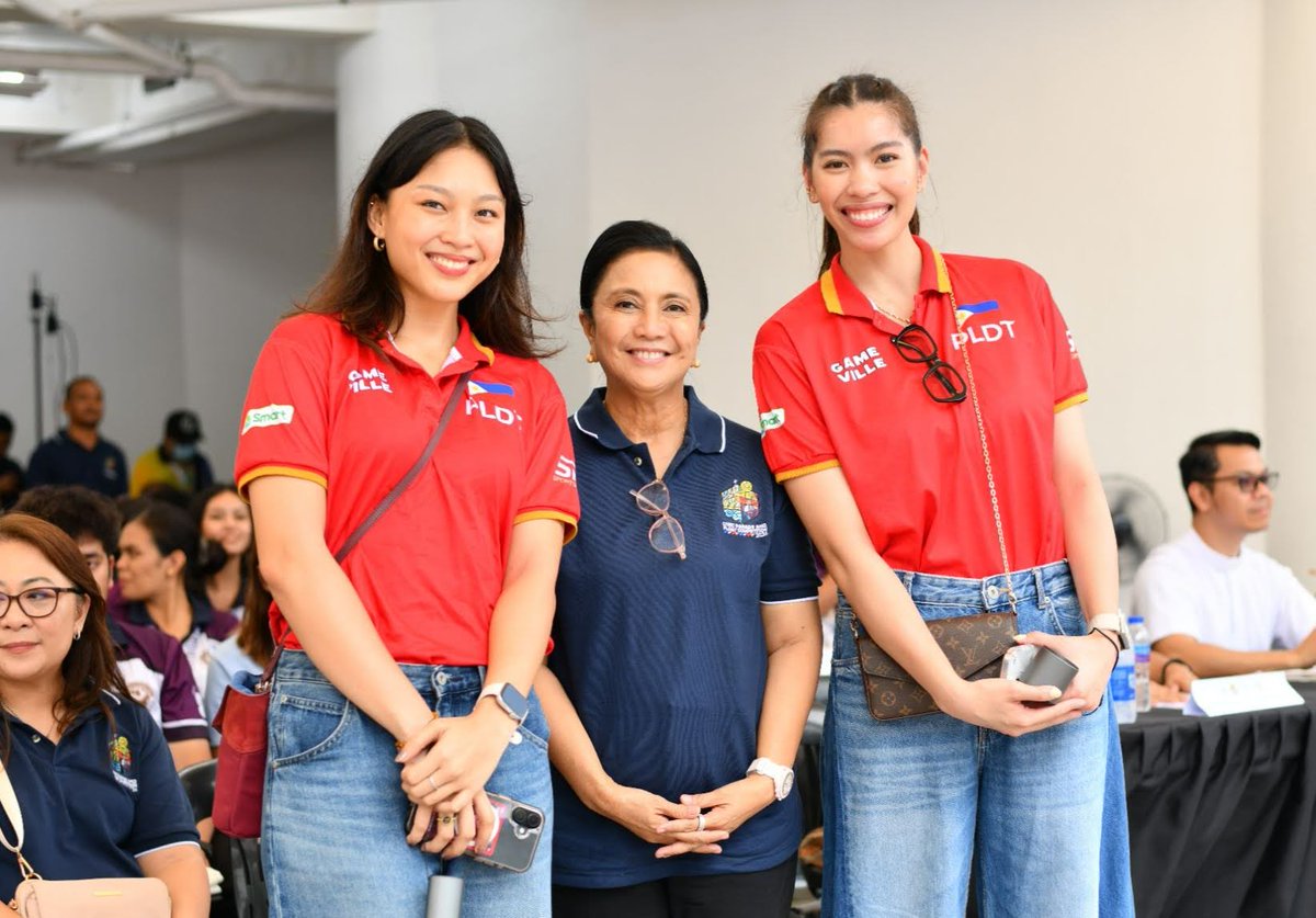 pldt's tweet photo. Fresh from their PVL Invitational Conference 2026 bronze finish, PLDT High Speed Hitters outside hitters Alleiah Malaluan and Joan Monares brought their energy to Naga City as they joined the celebration of this year’s Peñafrancia Festival. Read more: https://t.co/NxdpUmS59T https://t.co/FXm8JshqWh