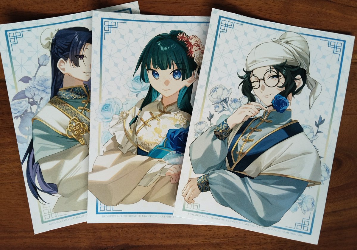 menhilang's tweet photo. Dalam rangka syukuran kusuriya s3 aku ada freebies artprint di #CF23 dan #CMPR7 💕 https://t.co/L6cdQ2E65p