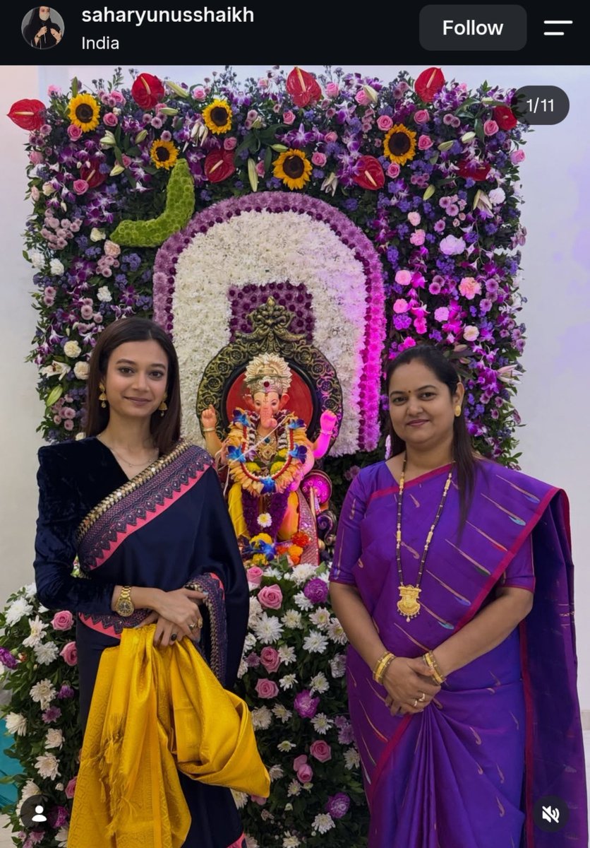Viglnthindutva's tweet photo. Sahar Yunus Shaikh AIMIM, stated in a victory speech in January 2026 that she wanted to “paint Mumbra green” within the next five years

Turns out she herself got painted saffron 

Muslims started abusing her and saying bad about her so she turned the comments off 😭 https://t.co/UpL3wbm0aE