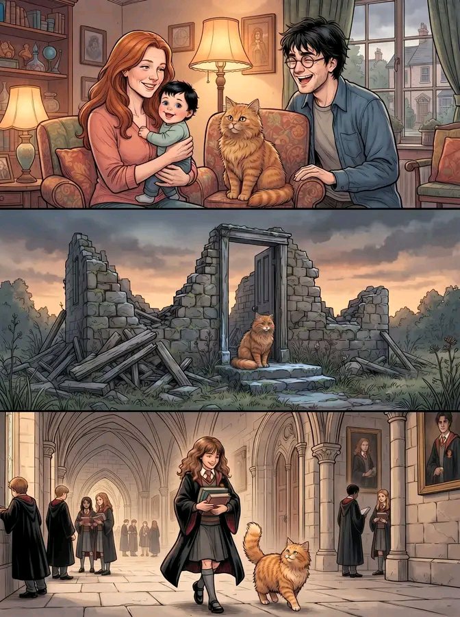 Kieran10x's tweet photo. I have a crazy theory that Crookshanks, Hermione’s cat, might have once belonged to the Potter family. It sounds far-fetched at first, but a few details from the books makes it surprisingly fun to consider. Crookshanks was unusually intelligent and seemed to recognize almost immediately that Scabbers was not an ordinary rat. In Harry Potter and the Prisoner of Azkaban, he repeatedly targeted Scabbers and even seemed to cooperate with Sirius Black, while the Potter family was also known to have owned a cat. The biggest clue was that Crookshanks’ previous owner was never revealed after Hermione bought him from the Magical Menagerie.

There was no canon confirmation that Crookshanks belonged to James and Lily Potter, and J.K. Rowling later explained that he was part-Kneazle, which explained his remarkable intelligence and his ability to recognize Peter Pettigrew. Still, that did not stop the theory from being fascinating. If Crookshanks really had once lived with the Potters, his reaction to Scabbers would have been even more significant: he could have recognized the man who betrayed his former owners. It was almost certainly not what the books intended, but that unexplained piece of Crookshanks’ past left enough room for this crazy theory to survive.