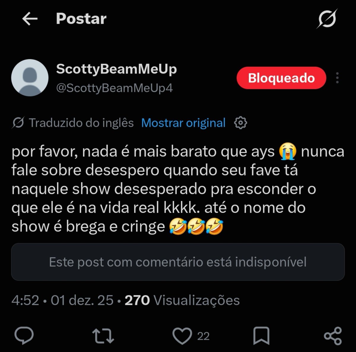 mizzieReportOT7's tweet photo. 🚨⚠️MASS REPORT 🐥🐰🚨⚠️

Conta atacando os 🐥🐰.

🔗https://t.co/te3plh6cWS

📌 Categorias:
• Assédio e abuso
• Ataques direcionados
• Fake news
• Ódio 
• Spam 

Não engajem https://t.co/DIxK6pehhw