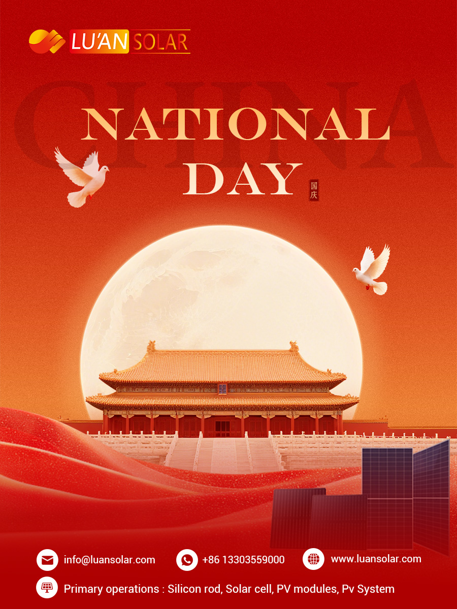 Chinaluansolar's tweet photo. ✨ Celebrating China’s National Day!

❤️ On this special occasion, Lu'an Solar sends its heartfelt wishes to our motherland. 

#LuanSolar #ChinaNationalDay #Holiday #Happiness #Prosperity #SolarSolution https://t.co/5fUr8GkHYj