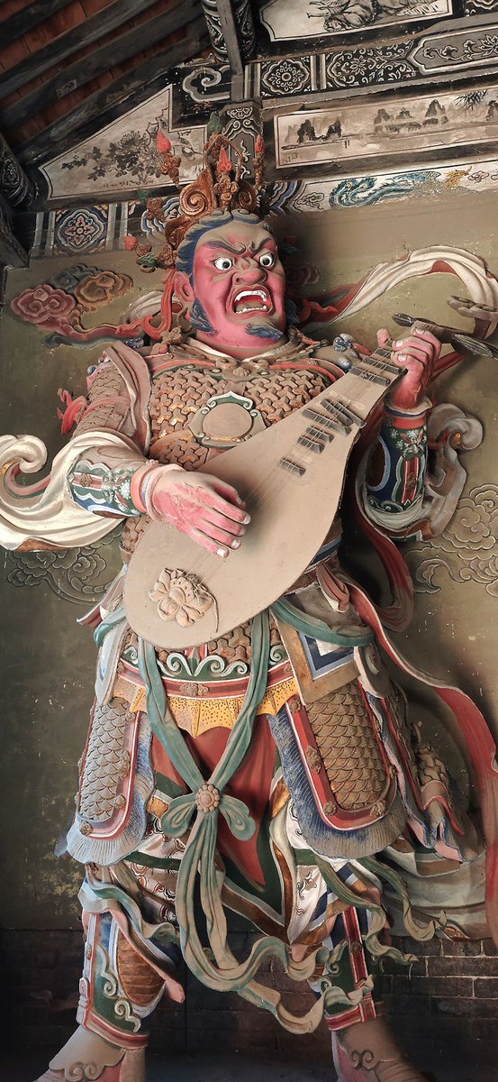 jiaumujiau's tweet photo. 长治观音堂魔家四兄弟一魔礼红、魔礼海、魔礼寿、魔礼青。这一座观音堂是明朝万历年间修的一个社庙。几十平的主殿竟然塞进去佛道儒大大小小500多位各路神仙。而魔家四兄弟是在山门处看门。 https://t.co/p2ZIW4rqSs