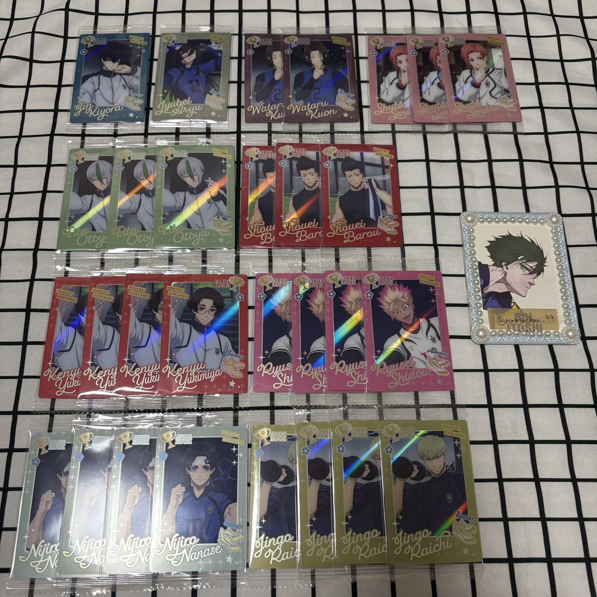 riririnchan_99's tweet photo. 【交換】ブルーロック ウエハース 6

꒰譲꒱ 画像1枚目、2枚目

꒰求꒱ 凛

※画像1は同種交換希望🙇🏻‍♀️
※画像2は複数枚提供可能🙇🏻‍♀️
※シークレット複数枚提供可能🙇🏻‍♀️
(画像1の場合2枚〜3枚、画像2の場合〜4枚)
※郵送交換希望🙇🏻‍♀️

お心当たりがございましたら検索外からも
お気軽にお声かけください🌼*･ https://t.co/X8tANIeYTW