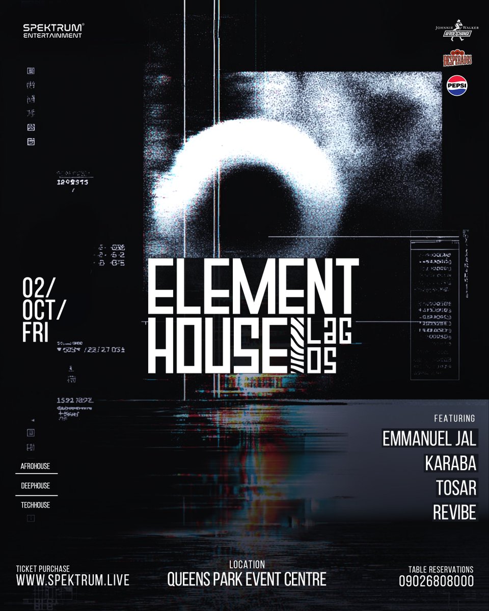 spektrumng's tweet photo. Four days until Emmanuel Jal, Karaba, Tosar and ReβVibe take us somewhere words canβt quite reach.
Different sounds.
Different journeys.
One dancefloor.
Weβre almost there.
ποΈ Friday October 2nd
π Queens Park
ποΈ https://t.co/LmkDLikk5r
#ElementHouse
#AfroHouse
#DeepHouse
#TechHouse