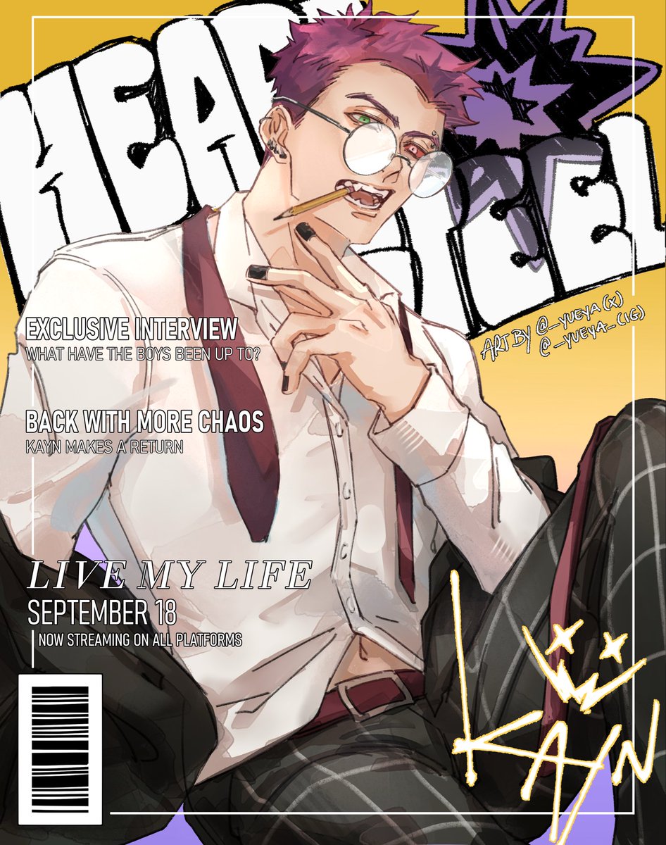 __yueya's tweet photo. GQ Kayn 💜 
#kayn #HEARSTEEL https://t.co/FmXhWUI9Iv
