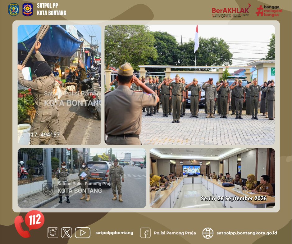satpolppbontang's tweet photo. Salam Praja!       
Kegiatan Satpol PP Kota Bontang,       
Senin, 28 September 2026.

@kemendagri
@ditpolpp_linmas
@kominfo_btg
@ppidbontang https://t.co/8jSgui5sh2