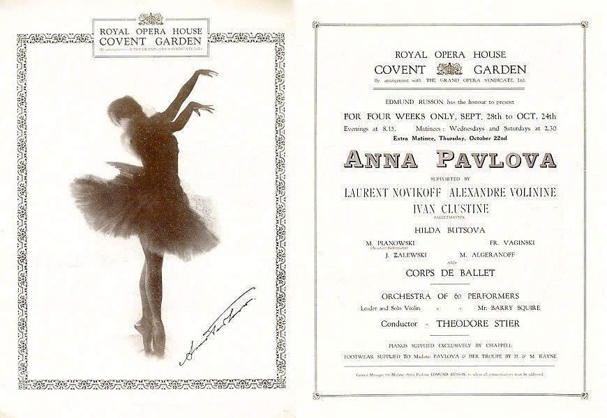 madigan_melvyn's tweet photo. Pavlova at Covent Garden, commencing 28 September 1925: https://t.co/LO4y2aAvi3