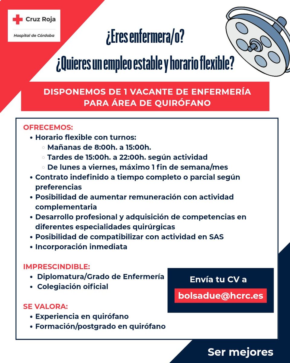 HcrCordoba's tweet photo. ¡Te estamos buscando!

#empleo #enfermeria #CordobaEsp https://t.co/cfnBJK65CV