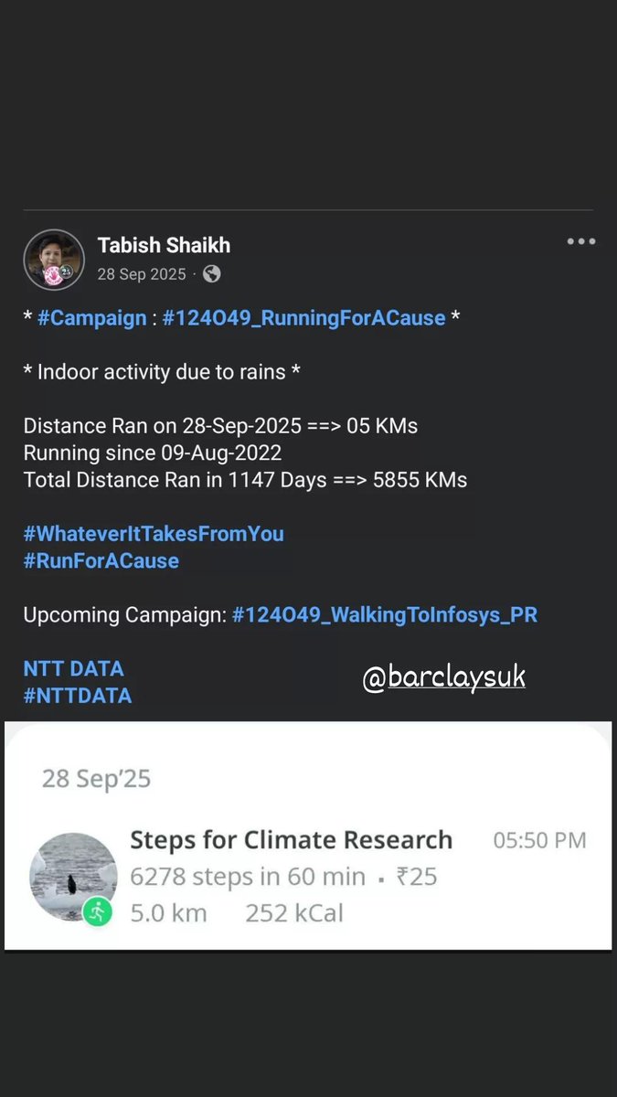 TabishSk21's tweet photo. * #Campaign : #124O49_WalkingForACause *

Distance Walked on 28-Sep-2022 ==> 12 KMs
Walking since 01-May-2022 
Total Distance Walked in 151 Days ==> 1522 KMs

#WhateverItTakesFromYou
#WalkForACause

Upcoming Campaign: TBD

@Capgemini https://t.co/dFaJU2Ah5G