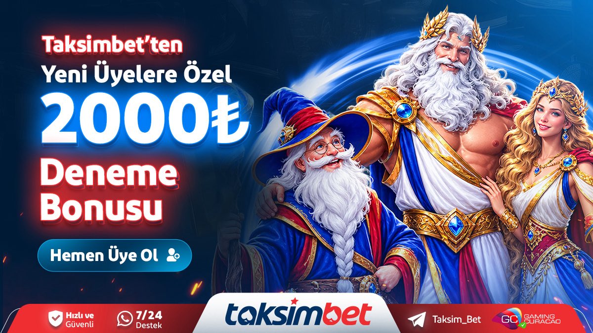TaksimBet_1's tweet photo. 🎁 #TaksimBet’ ten Deneme Bonusu 📢

🎁 Yeni Üyelere Özel 2.000₺ Deneme Bonusu Fırsatı 💸

🚀 Hemen üye ol, fırsatı kaçırma ‼️

🎯 Kazanmak için neyi bekliyorsun ? https://t.co/lCZy334KZU 👊 https://t.co/Ws78slVJUD