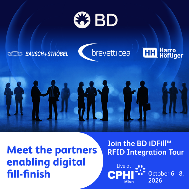 Agnes_CommComm's tweet photo. Join the Trace the Future: BD iDFill™ RFID Integration Tour @CPHI Milan 2026. In just 60 minutes, you’ll discover how unit-level identification using RFID technology can be implemented across the sterile manufacturing process #BDemployee https://t.co/XPm63kc7Ke https://t.co/PGfn1VkiX5