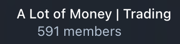 Crypto_Retardio's tweet photo. In the last 2 months we've increased chat by 200+ members, launched a learning solution similiar to @BinanceUS's @GiggleAcademy, given away $30k+ to trading chat members, and did well on $PLTR $ZEC.

Join the telegram channel or the trading chat for trades.

You have 90 days to prepare for the bull market.

500 lifetime members ✅
600 lifetime members
700 lifetime members

X Giveaways - https://t.co/JjywrrldYL
Free trades - https://t.co/C9bmcMHyXC
Chat Website - https://t.co/e0B5kjrWCH