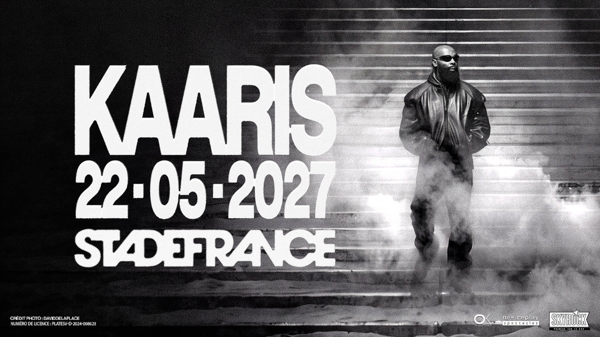 TicketmasterFR's tweet photo. 🏟️ Kaaris donne rendez-vous à ses fans le 22 mai 2027 pour un concert qui s’annonce monumental, dans le 93, chez lui. Billets en vente aujourd’hui à 10h !
🎟️ https://t.co/HlrVkisn5q https://t.co/WfvJGZRU9S