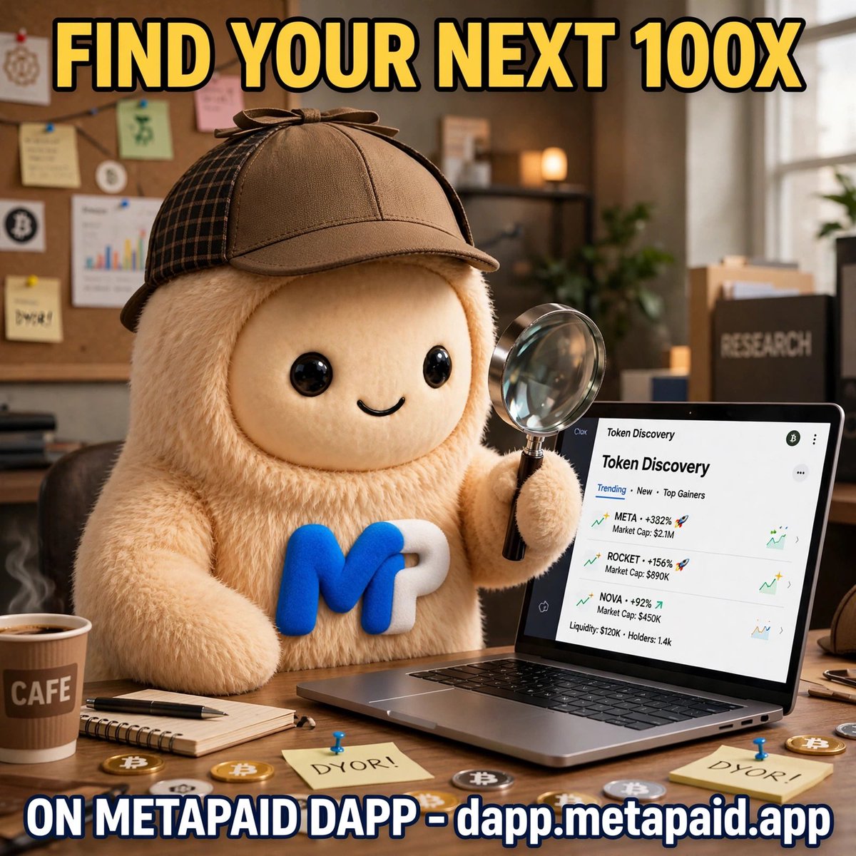 MetapaidRH's tweet photo. Find your next 100x on MetaPaid DAPP.

Token Discovery + Web3 Social.
👉 https://t.co/TipQWTA0Uq https://t.co/jnQssO4MrR