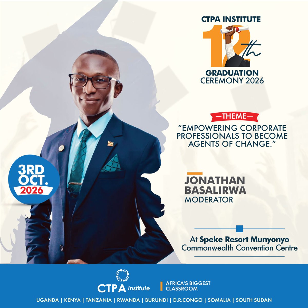 BasalirwaJB's tweet photo. @CTPA_Institute @CtpaInstitute @Neena_Elsie @JohnBusuulwa256 A ceremony of this magnitude deserves intention, presence, and celebration.
Looking forward to holding the room and honouring every graduate’s journey.
#CTPAInstitute
#Graduation2026
#AgentsOfChange
2/2 https://t.co/pgHPdzR0uv