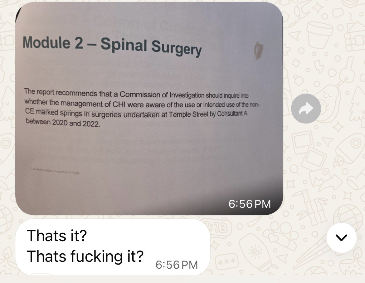 scolionetwork's tweet photo. If you want to know what parents think of the recommendations from the scoping exercise, this reaction says it all.

@CarrollJennifer @SimonHarrisTD https://t.co/OeQXGo9GlE