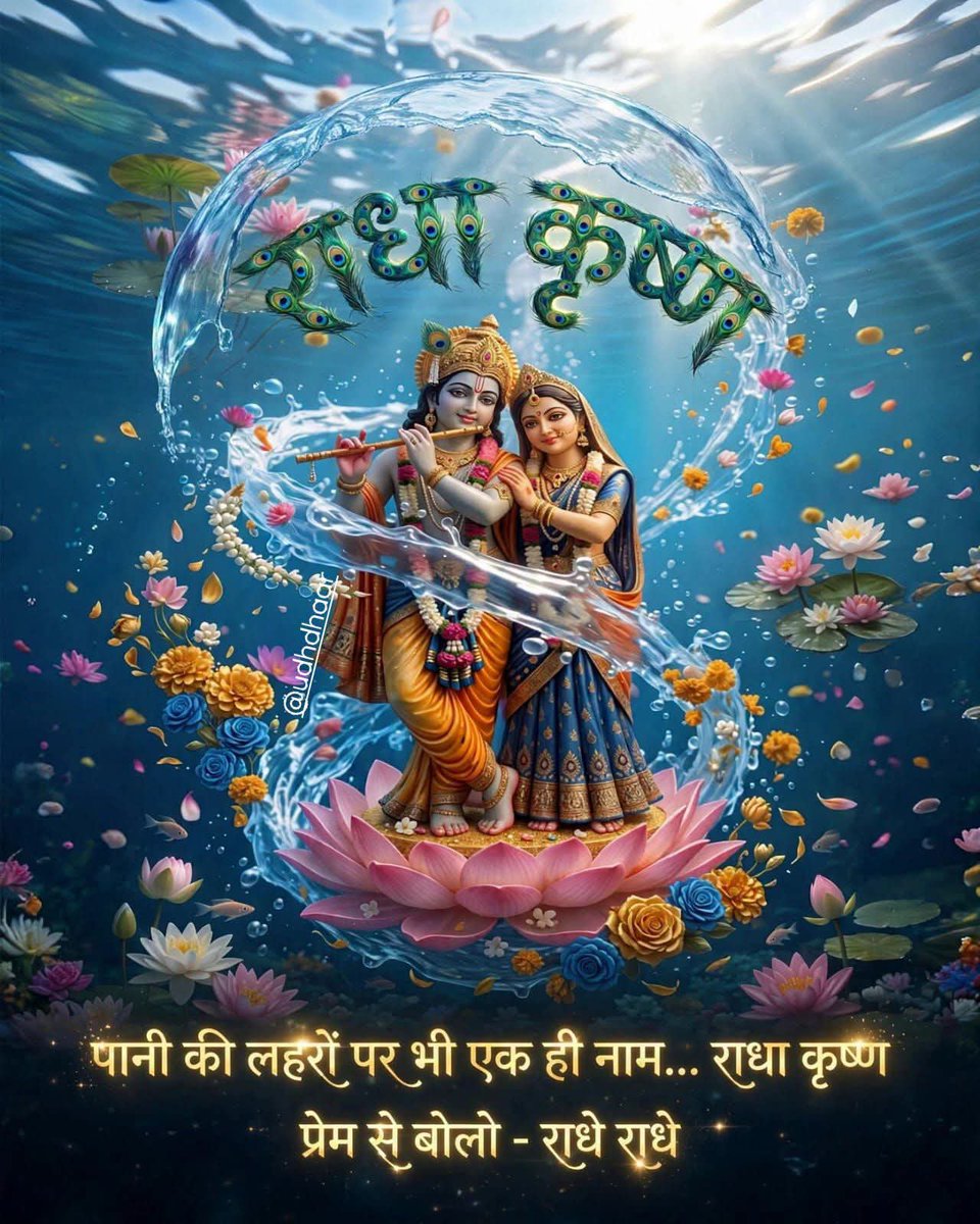 RatnaSemwal's tweet photo. कमल पर खड़े मेरे मुरलीधर
जिनकी बांसुरी से महक उठे सारा संसार🦚
 जय श्री राधे 🙏 जय श्री कृष्ण

 #जयश्रीकृष्ण #radheradhe https://t.co/lbZYGAjByh