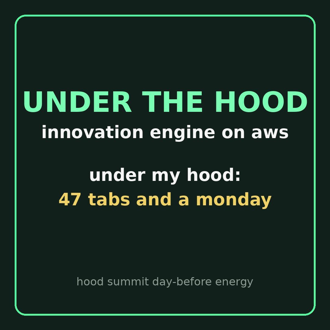 0xHoodMaxi's tweet photo. looked under the hood. found another hood. https://t.co/5TmH3x0oxo