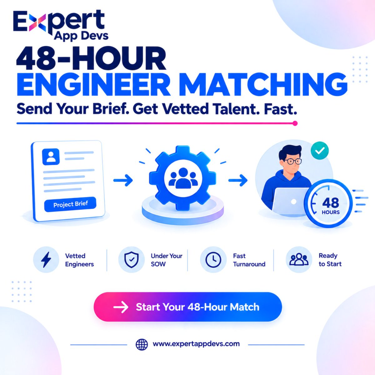 ExpertAppDevs's tweet photo. Need developers but do not want to spend weeks staffing your project?
Send your project brief.
We can match you with vetted engineers within 48 hours.
📄 Project brief
⚙️ Technical requirements
👨‍💻 Engineer matching
🚀 Ready to start

📧 sales@expertappdevs.com

#StaffAugmentation https://t.co/mrynYdIdA9
