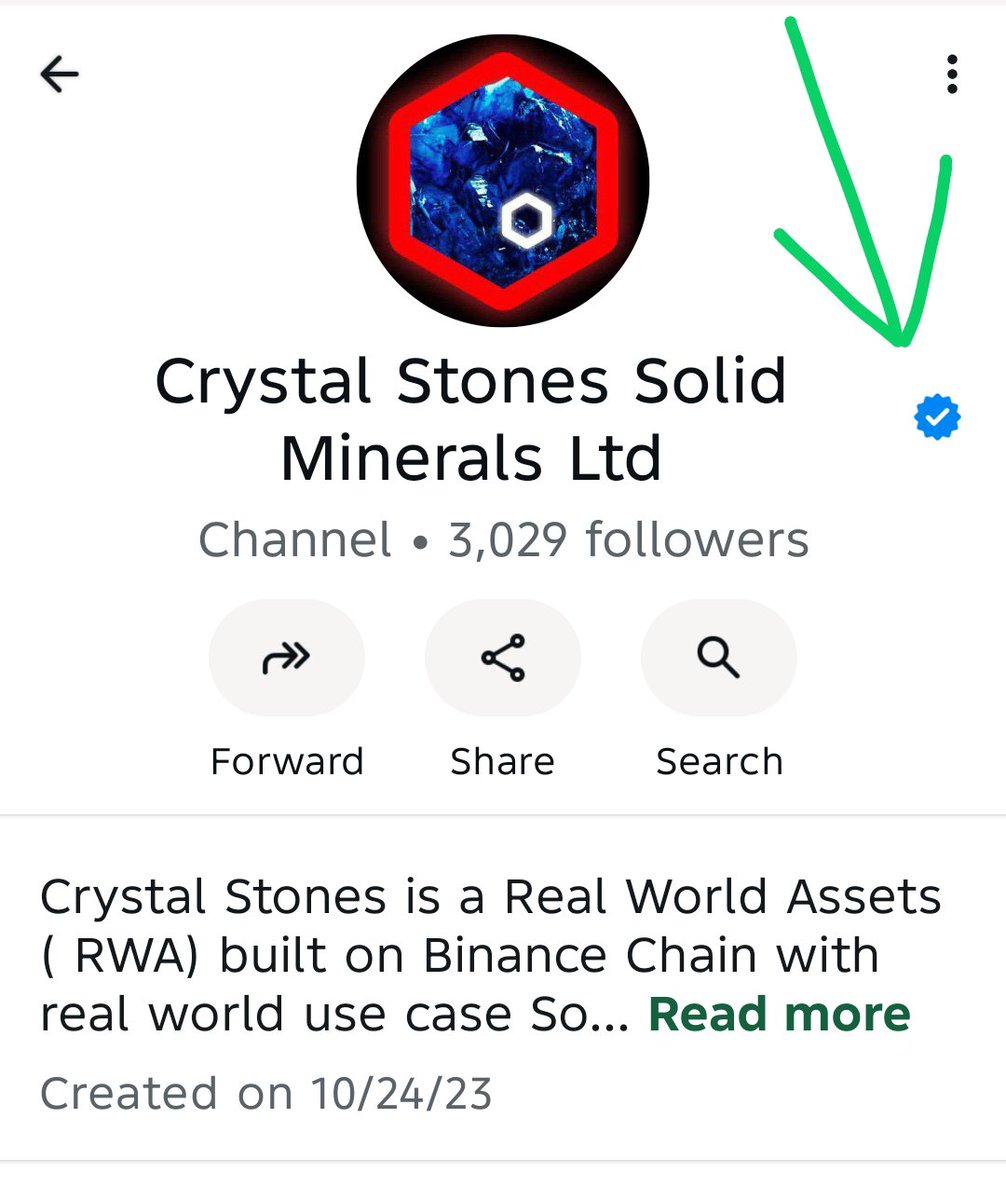 crystalstones01's tweet photo. We are proud to announce that #CRYSTALSTONES has successfully verified its official WhatsApp channel.
Securing this verified status (Blue Badge) requires official corporate accreditation, including a verified Corporate Affairs Commission (CAC) certificate and formal limited liability registration. This milestone reflects our long-term vision, commitment to authenticity, and dedication to building a secure, trusted brand for our community 🚀
✅Follow the Crystal Stones Solid Minerals Ltd channel on WhatsApp:👇 https://t.co/WnVMbMDrhF

Website: https://t.co/dfDLjAOuSg

TG https://t.co/WqmTDhJO2P

✅Live on CoinMarketcap & Coingecko 
✅ Dexscreener: https://t.co/Dqlm2NPKe0

CA Bep20 
0xe252FCb1Aa2E0876E9B5f3eD1e15B9b4d11A0b00

#CRYSTALSTONES #RWA #BNB