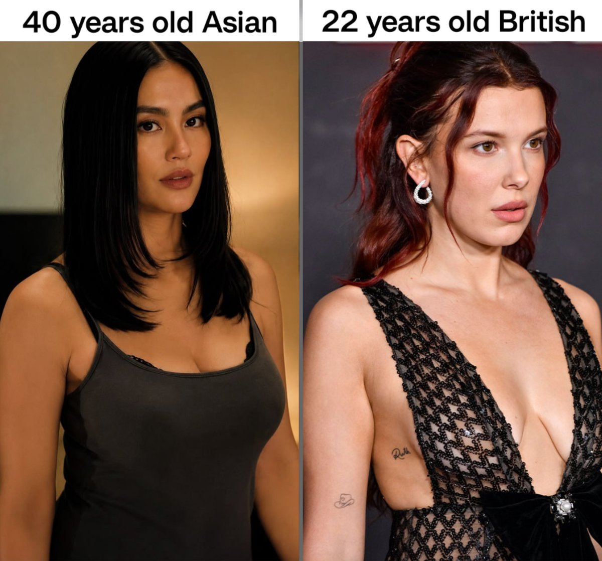 yowtfahhh's tweet photo. Crazy how differently aging can work for different people https://t.co/VvFlW1GYhV