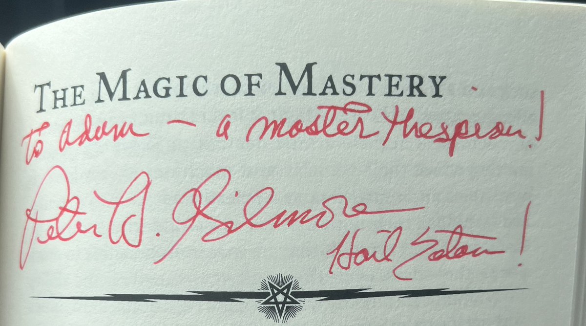 WisdomSatanic's tweet photo. Talent is only potential.

Discover what you do well. Train. Refine. Test. 

Keep sharpening skills until competence becomes virtuosity.

Satanism particularly cherishes those who train their natural abilities and become “virtuosos.” 
—Magus Peter H. Gilmore

Hail Satan! https://t.co/tDUMzRgaN1